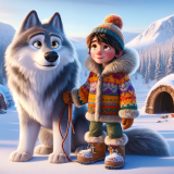 DALLE-2023-11-04-19.41.40---Pixar-like-scene-featuring-a-young-boy-with-fair-skin-and-shaggy-dark-hair-dressed-in-a-warm-colorful-winter-coat-snow-pants-and-a-beanie.-Hes-st