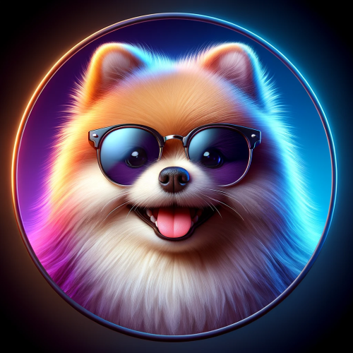 DALL·E 2023 11 19 09.33.56 A fluffy Pomeranian dog wearing stylish sunglasses, captured in a realist