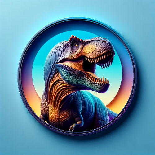 DALL·E 2023 11 19 09.38.37 A realistic 3D style depiction of a Tyrannosaurus Rex (T Rex), captured w